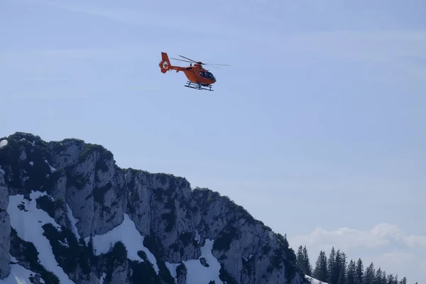Helicóptero Resgate Baviera Alemania — Fotografia de Stock