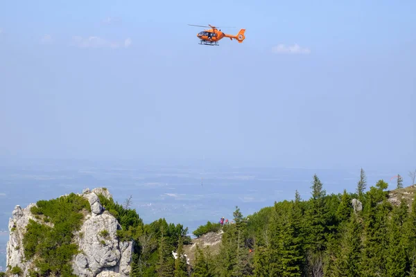 Helicóptero Resgate Baviera Alemania — Fotografia de Stock
