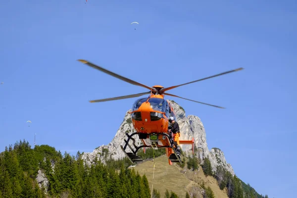 Helicóptero Rescate Baviera Alemania —  Fotos de Stock