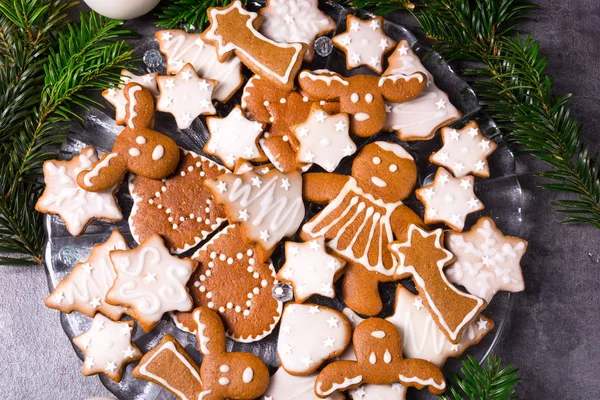 Tasty Gingerbread Royal Icing — Stock Photo, Image