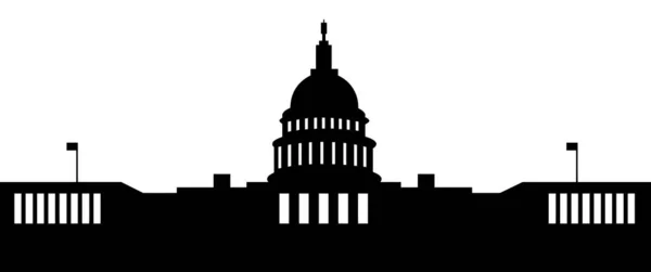 Capitol Etats Unis Washington Gouvernement Congrès Fédéral Silhouette Illustration — Photo