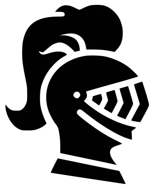 Helm Knights Ancient Armour Protection Iron Silhouette Illustration — Stock Photo, Image