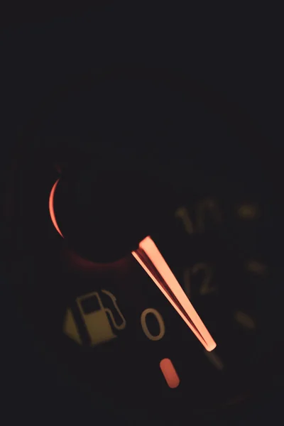 Close Shot Car Fuel Gauge — Stock Photo, Image