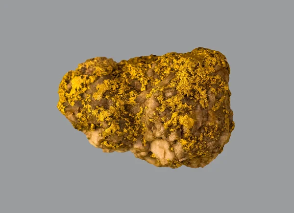 Gold Rock Isolated Background — Stock Photo, Image