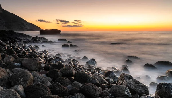 Impresionante Puesta Sol Cala Gata Mallorca España — Foto de Stock