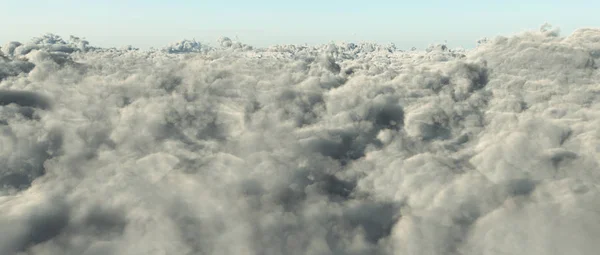 Sztuka Cyfrowa Chmury Renderowanie — Zdjęcie stockowe
