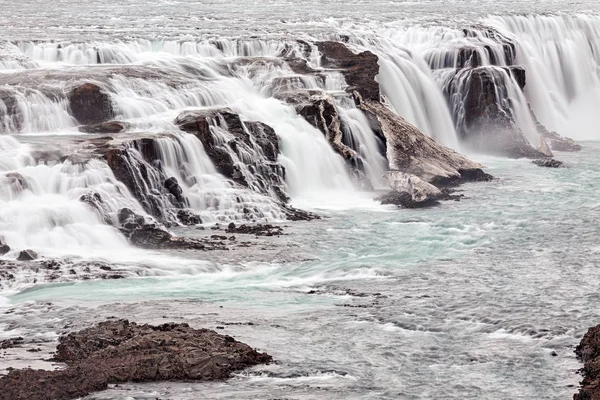 Air Terjun Gullfoss Yang Kuat Islandia — Stok Foto