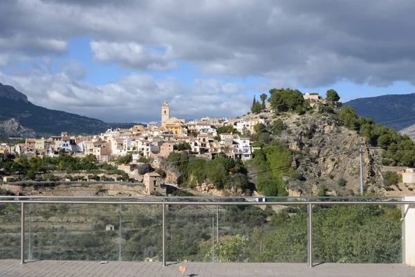 Stadtansichten Häuserfassaden Die Landschaft Des Polop Marina Costa Blanca Spanien — Stockfoto