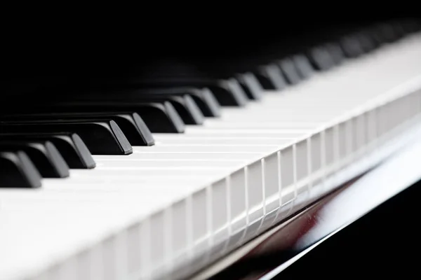 Beyaz Siyah Piyano Tuşları — Stok fotoğraf
