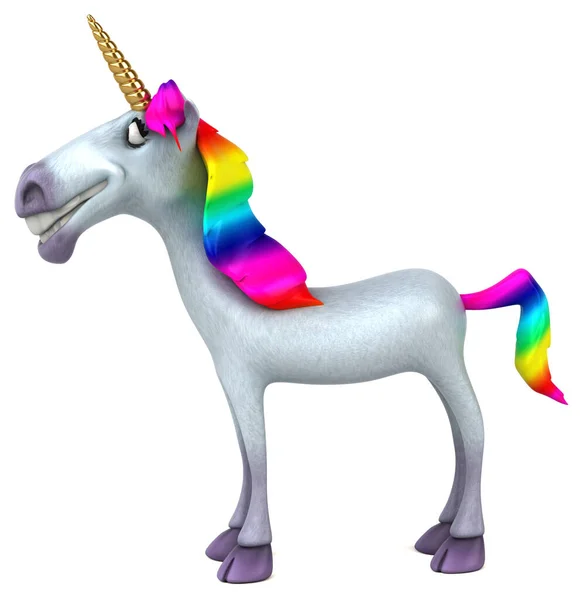 Unicorno Divertente Illustrazione — Foto Stock