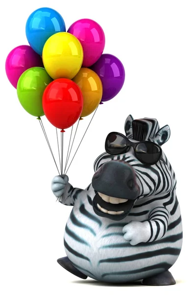 Eğlenceli Zebra Görüntü — Stok fotoğraf