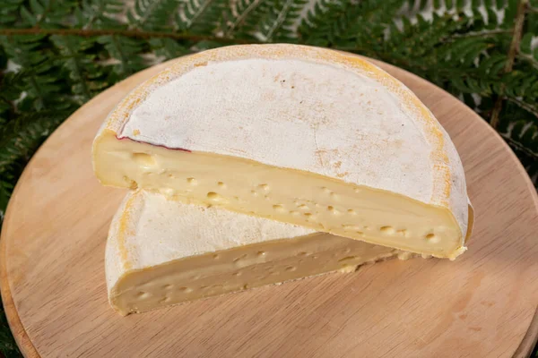 Closeup Francouzský Sýr Reblochon Savojsko Produktu — Stock fotografie
