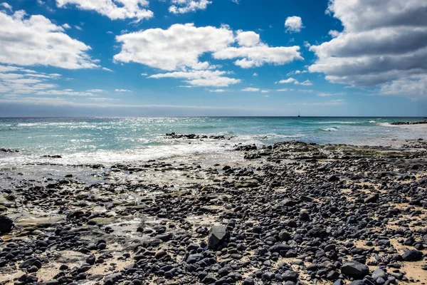 Costa Praia Sol Ilha Espanhola Fuerteventura — Fotografia de Stock