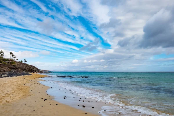 Costa Praia Sol Ilha Espanhola Fuerteventura — Fotografia de Stock