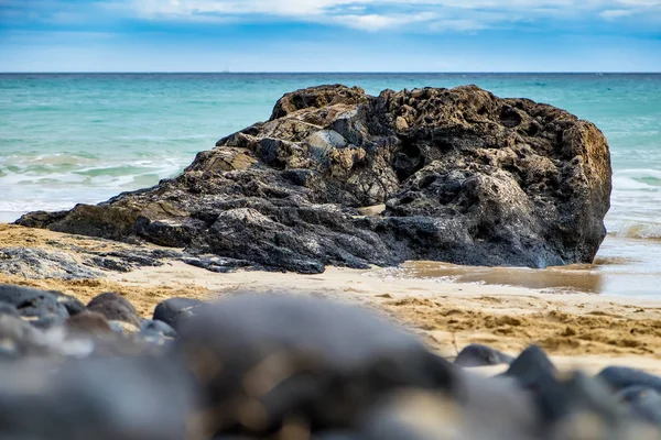 Costa Praia Sol Ilha Espanhola Fuerteventura — Fotografia de Stock