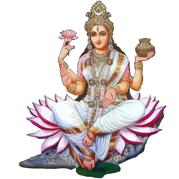 Pálné Fesztivál Hinduizmus Kultúra Mitológia Illusztráció — Stock Fotó