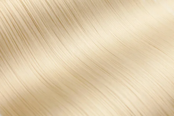Nahaufnahme Auf Luxuriösen Glatten Blonden Haaren — Stockfoto