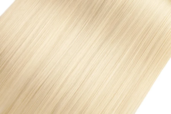 Gros Plan Sur Les Cheveux Blonds Brillants Droits Luxueux — Photo