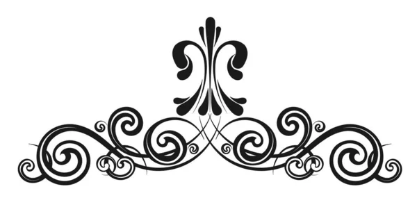 Perbatasan Kaligrafi Dekoratif Kuno Tanda Templat Logo Label Stiker Kartu — Stok Foto