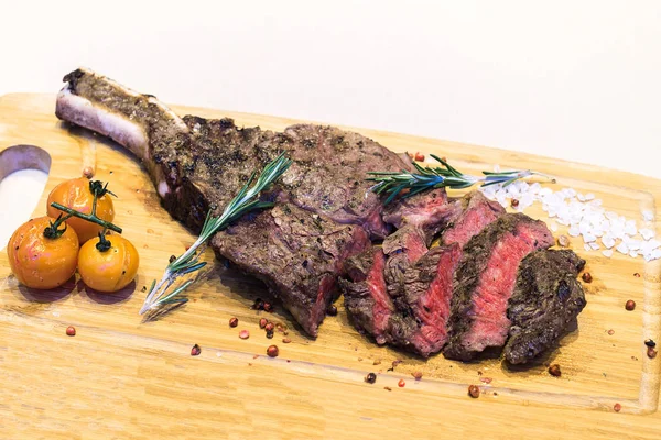 Bistecca Manzo Arrosto Grigliato Cucina Americana Groumet — Foto Stock