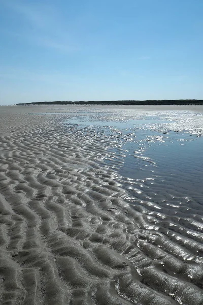 Alemanha Spieckeroog Mar Wadden Com Dunas — Fotografia de Stock