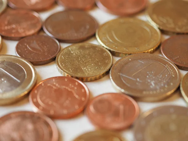 Moedas Euros Dinheiro Eur Moeda União Europeia Útil Como Fundo — Fotografia de Stock