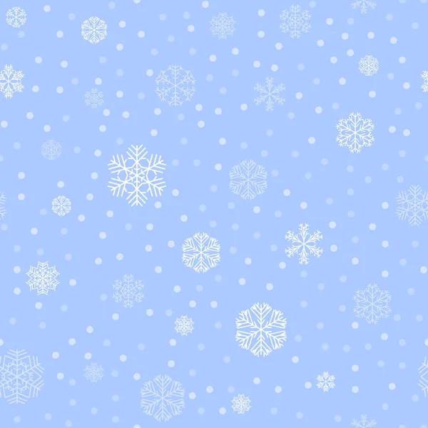 Векторный Зимний Снег Бесшовный Узор — стоковое фото