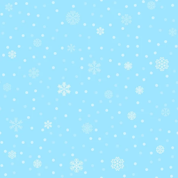 Vector Winter Snow Light Seamless Pattern — Stock Photo, Image