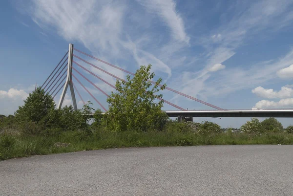 Neder Rijnbrug Wesel — Stockfoto