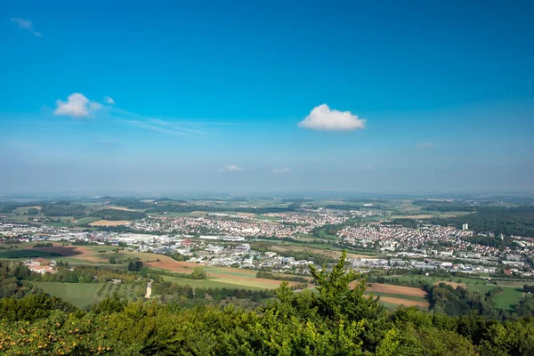 Vista Para Cidade Alemã Aalen Verão — Fotografia de Stock
