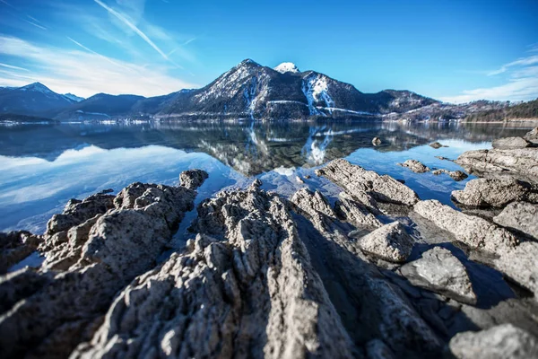 Winter Lake Walchensee Bavaria — ストック写真