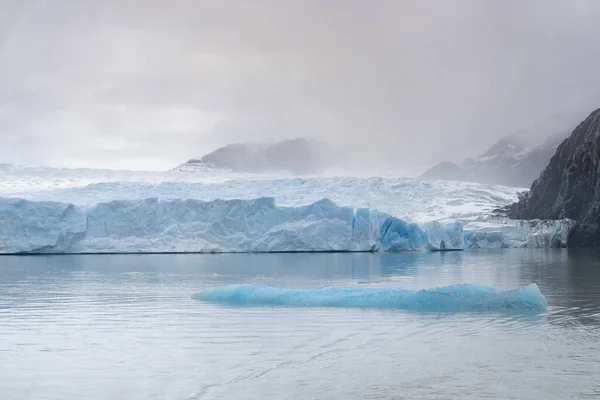 Vista Del Glaciar Grey Los Icebergs Parque Nacional Torres Del — Foto de Stock