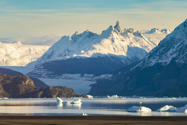 Vista Iceberg Grey Lake Parque Nacional Torres Del Paine Chile — Fotografia de Stock