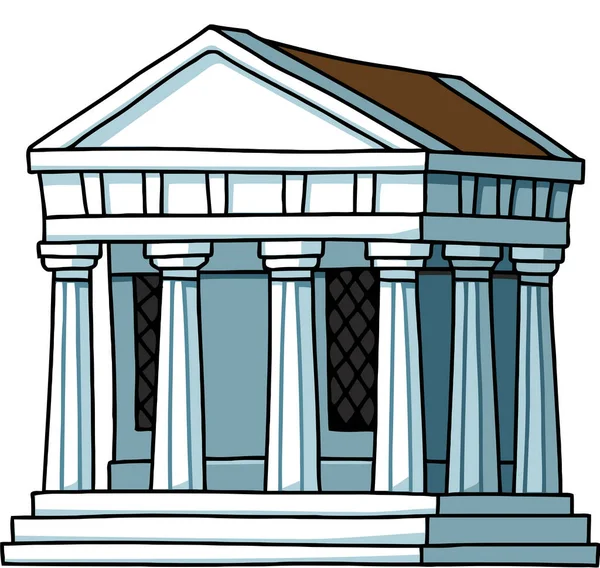 Ευρώπη Αρχιτεκτονική Ορόσημο Παρθενώνα Αθήνα Μνημείο Εικονογράφηση — Φωτογραφία Αρχείου