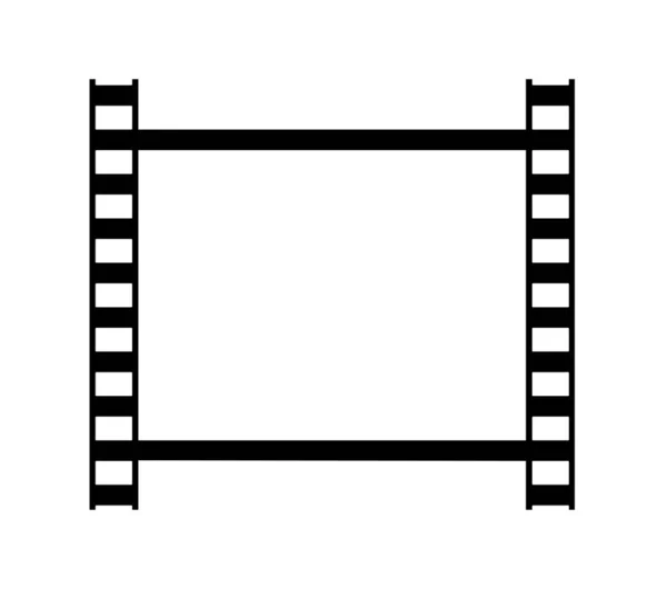 Ilustração Vetorial Quadro Clássico Tiras Filme Isolado Sobre Fundo Branco — Fotografia de Stock