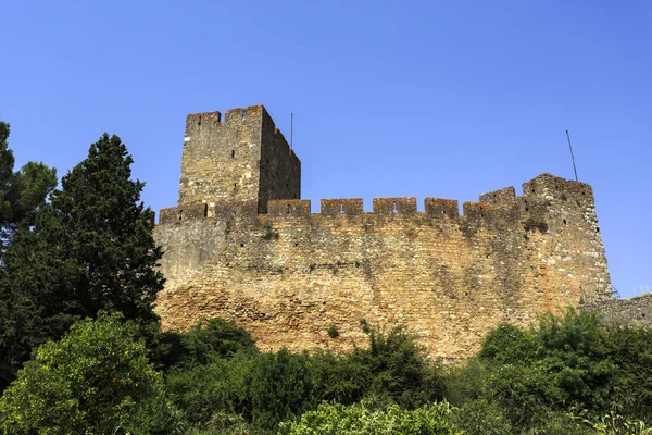 Vista Torre Del Castillo Medieval Construido Siglo Xii Por Los —  Fotos de Stock