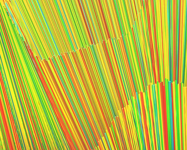 Imagen Geométrica Abstracta Estructura Con Barras Colores Aleatorios — Foto de Stock