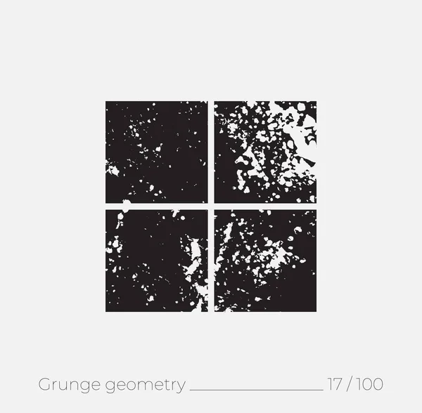 Forme Géométrique Simple Dans Style Rétro Grunge Elément Design Universel — Photo