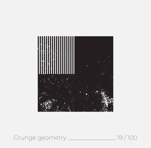 Forme Géométrique Simple Dans Style Rétro Grunge Elément Design Universel — Photo