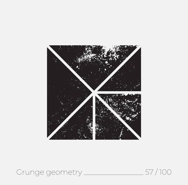 Grunge Retro 스타일의 기하학적 세계적 티셔츠 디자인 포스터 광고판 — 스톡 사진