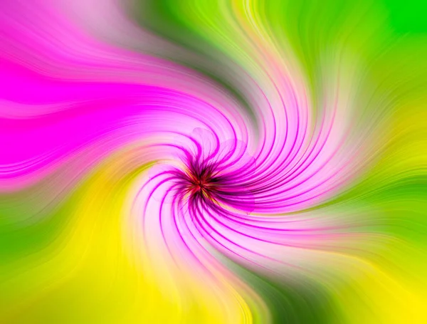Красочный Абстрактный Эффект Закручивания Фона Цветком — стоковое фото