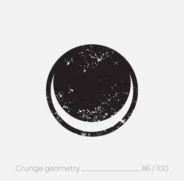 Geometrisk Enkel Form Grunge Retro Stil Universal Design Element För — Stockfoto