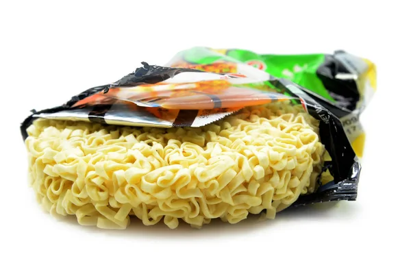 Instant Noodles Dry Noodles Isolated White Background — Stock Photo, Image