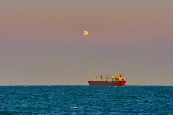 Loď Přepravující Volně Ložený Náklad Černém Moři — Stock fotografie