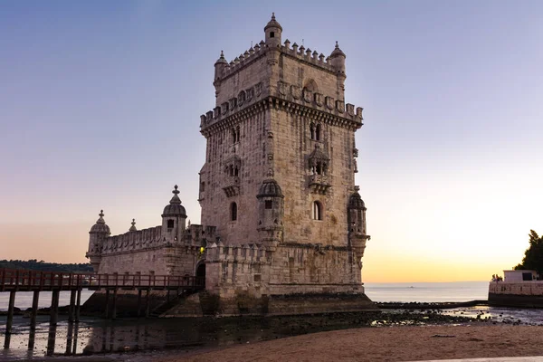 Torre Belem Unesco World Heritage Sight European History Architectural Landmark — Stock Photo, Image