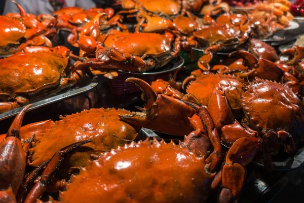 Crab Claws Chinese Cuisine Food Closeup Preparation Street — Stock Photo, Image