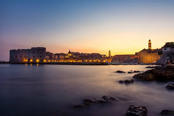 Ντουμπρόβνικ Κροατία Κατά Διάρκεια Sunset View Πάνω Από Την Παλιά — Φωτογραφία Αρχείου