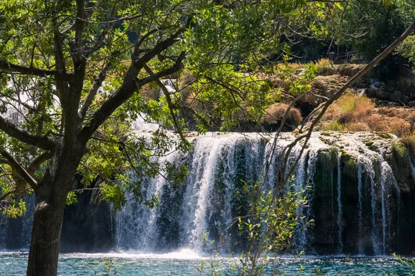 Krka River Park Falls Famoso Cuerpo Agua Croacia Hermoso Destino —  Fotos de Stock