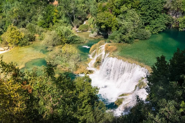 Krka River Park Falls Διάσημο Νερό Στην Κροατία Όμορφος Καλοκαιρινός — Φωτογραφία Αρχείου