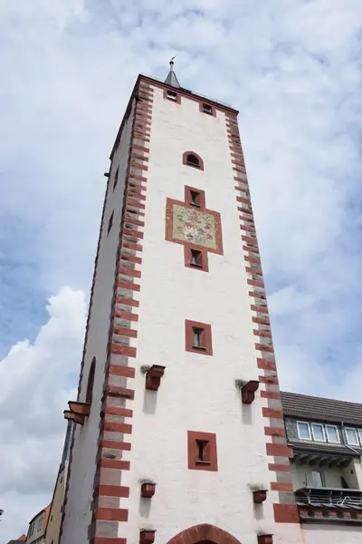 Oberer Torturm Στο Karlstadt Γερμανία — Φωτογραφία Αρχείου